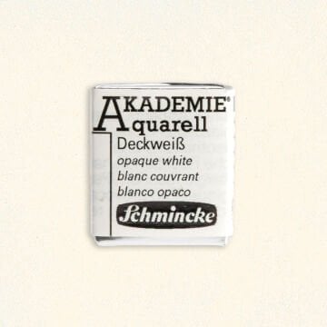Schmincke Akademie Yarım Tablet Suluboya Opaque White 111