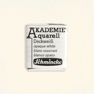 Schmincke Akademie Yarım Tablet Suluboya Opaque White 111