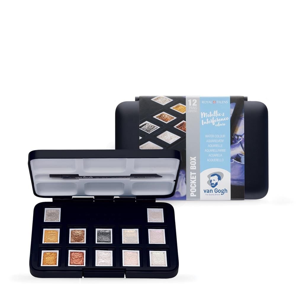 Talens Van Gogh Sulu Boya 12 Renk Metallic & İnterference Colours