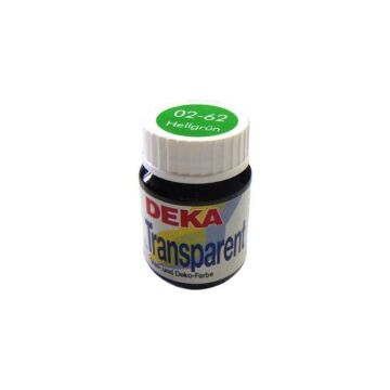 Deka Transparent Cam Boyası 25ml Cam Şişe 02-62 Light Green
