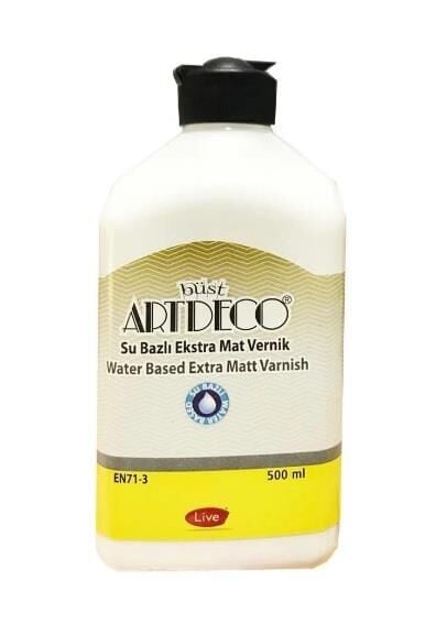 Artdeco Su Bazlı Vernik Ekstra Mat 500 ML