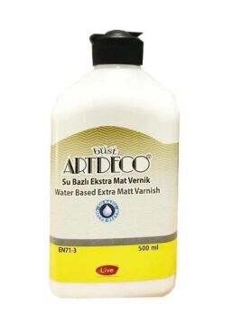 Artdeco Su Bazlı Vernik Ekstra Mat 500 ML