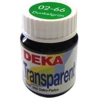 Deka Transparent Cam Boyası 25ml Cam Şişe 02-66 Dark Green