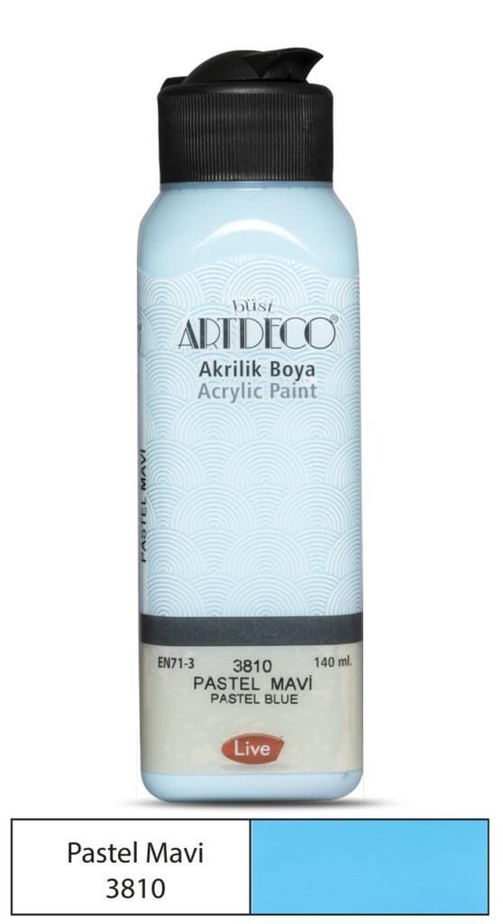 Artdeco Yeni Formül Akrilik Boya 140 ml 3810 Pastel Mavi