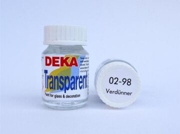 Deka Transparent Cam Boyası 25ml  (Renk Açıcı) 02/98
