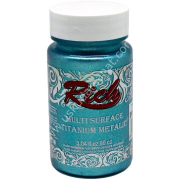 Rich Multi Surface Titanium Metalik Boya 90 cc. 2174 ŞEKER MAVİ