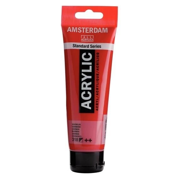 Amsterdam Akrilik Boya 120ml Tüp CARMINE 318