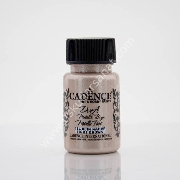 Cadence Dora Metalik Boya 50ml 184 Açık Kahve