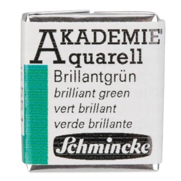 Schmincke Akademie Yarım Tablet Suluboya Brillant Green 551