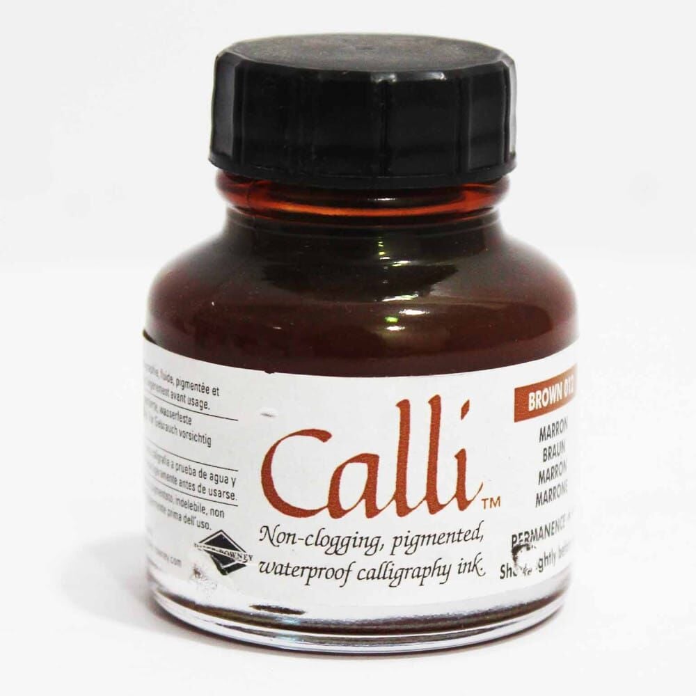 Daler Rowney Calli Kaligrafi Mürekkebi 29.5 ml Brown 012