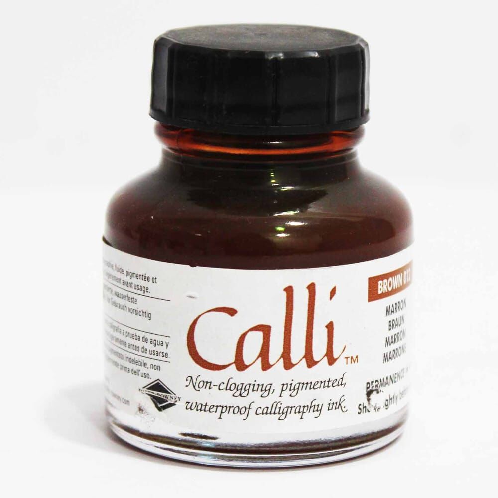 Daler Rowney Calli Kaligrafi Mürekkebi 29.5 ml Brown 012