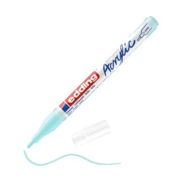 Edding 5300 İnce Uçlu Akrilik Markör - Pastel-Mavi - 1-2 Mm’Lik İnce Yuvarlak Uç