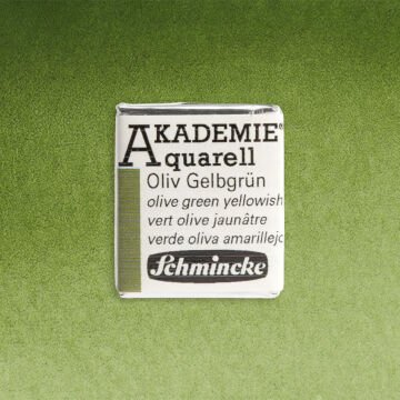 Schmincke Akademie Yarım Tablet Suluboya Olive Green Yellowish 554