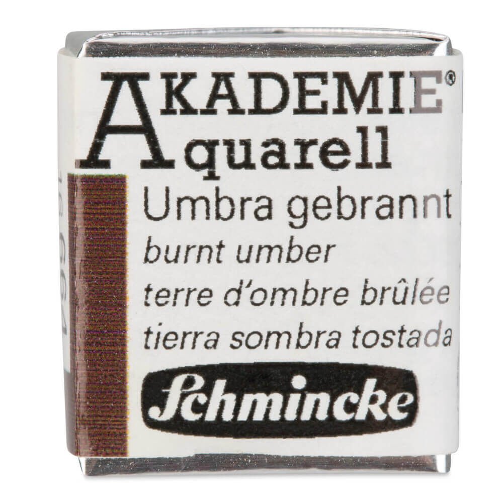 Schmincke Akademie Yarım Tablet Suluboya Burnt Umber 664