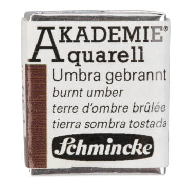 Schmincke Akademie Yarım Tablet Suluboya Burnt Umber 664