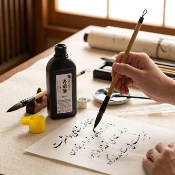 Daiso Japon Kaligrafi Mürekkebi 180 ml Carbon Black No:28