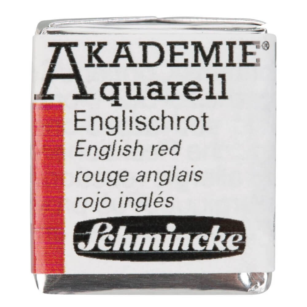 Schmincke Akademie Yarım Tablet Suluboya English Red 666