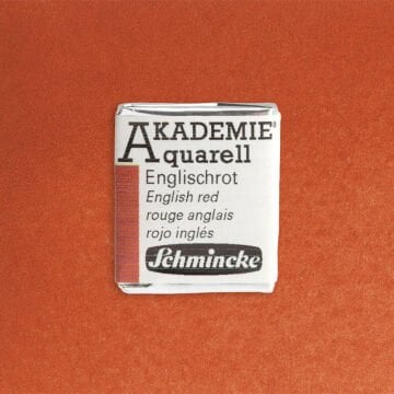 Schmincke Akademie Yarım Tablet Suluboya English Red 666