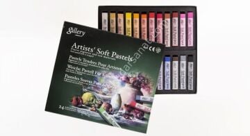 MUNGYO GALLERY Köşeli Toz Pastel Tam Boy 24'lü Set