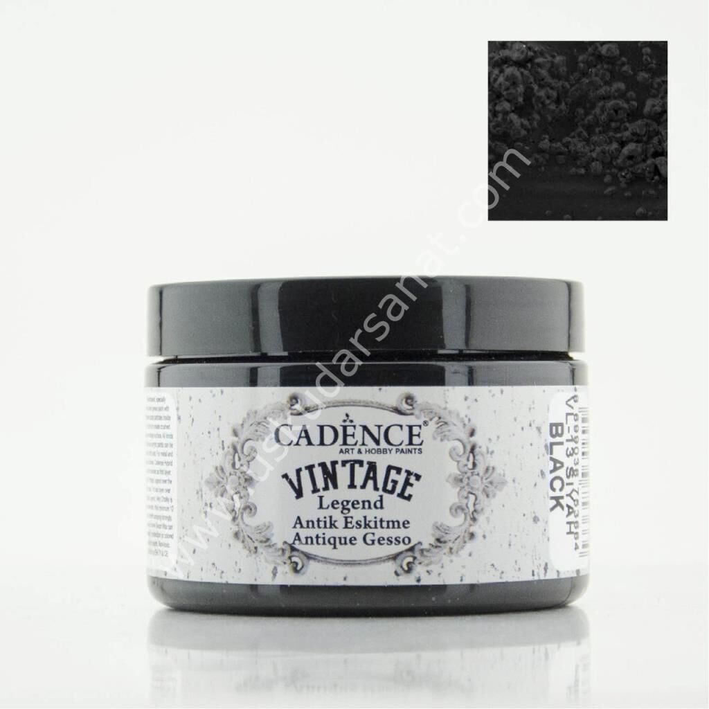 Cadence Vintage Legend Antik Eskitme 150 ml Siyah VL-13