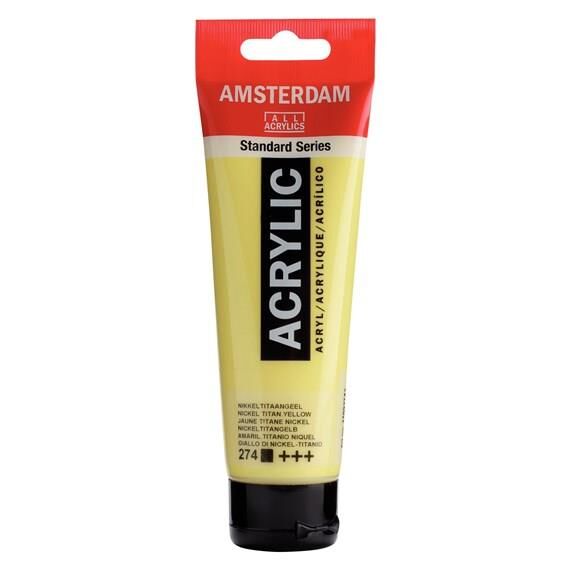 Amsterdam Akrilik Boya 120ml Tüp NICKEL TITANIUM YELLOW 274