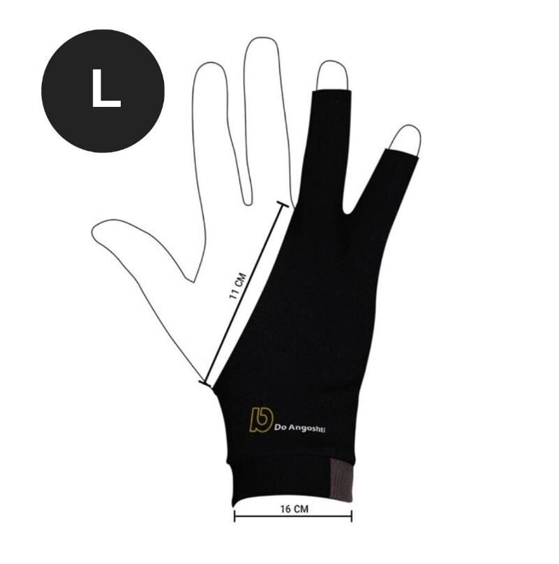 Sanatçı Çizim Eldiveni Siyah Renk L Beden