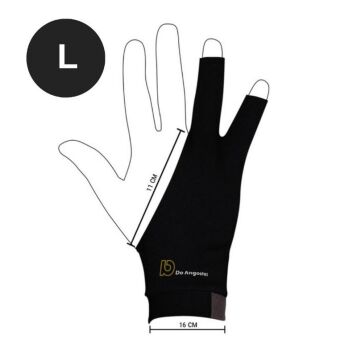 Sanatçı Çizim Eldiveni Siyah Renk L Beden