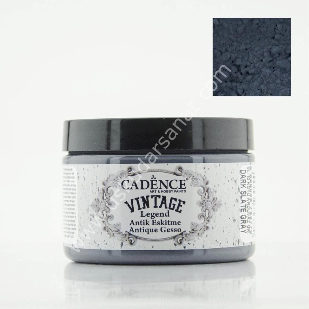 Cadence Vintage Legend Antik Eskitme 150 ml Koyu Arduvaz Gri VL-10