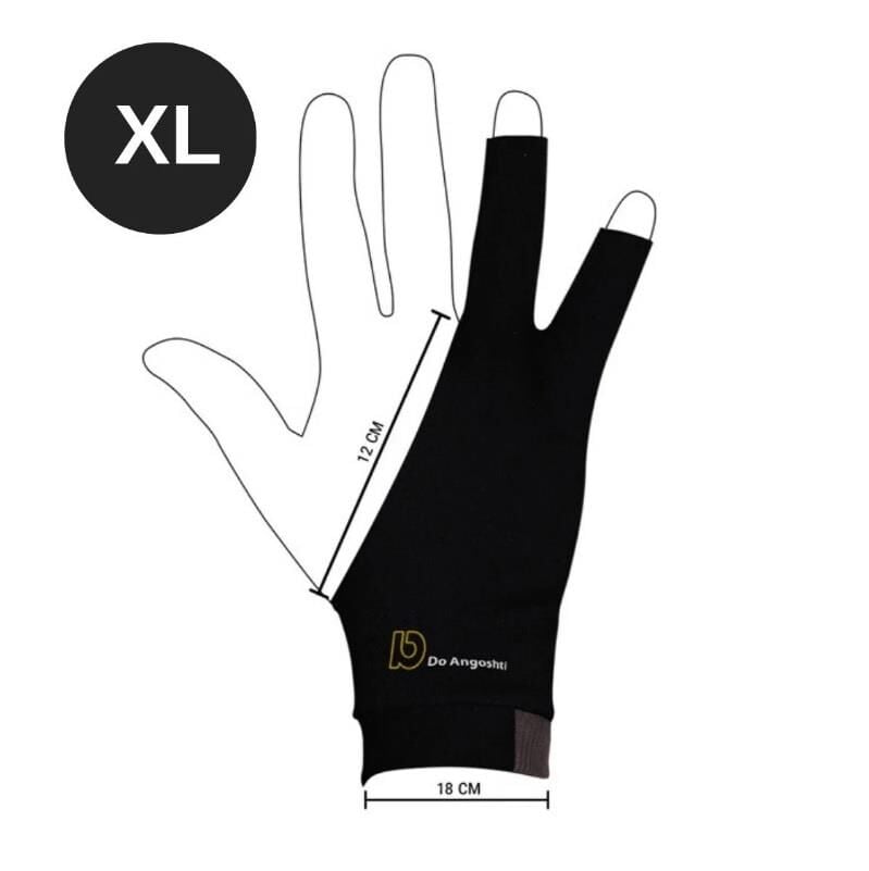 Sanatçı Çizim Eldiveni Siyah Renk XL