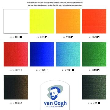 Van Gogh Yağlı Boya 40 Ml 10 Renk Karışık
