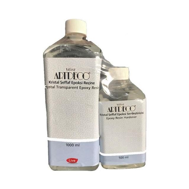 Artdeco Kristal Şeffaf Epoksi Reçine Seti 1500 ml