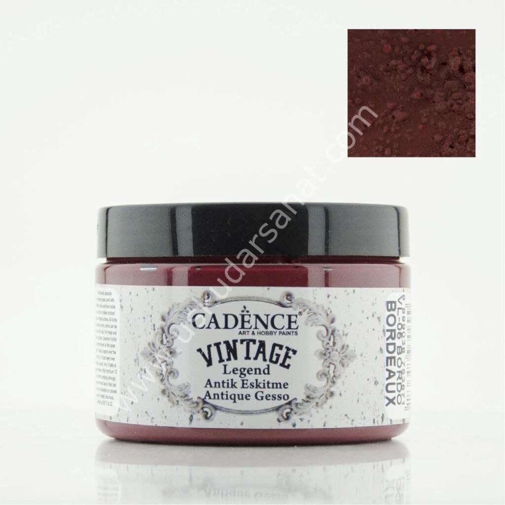Cadence Vintage Legend Antik Eskitme 150 ml Bordo VL-05