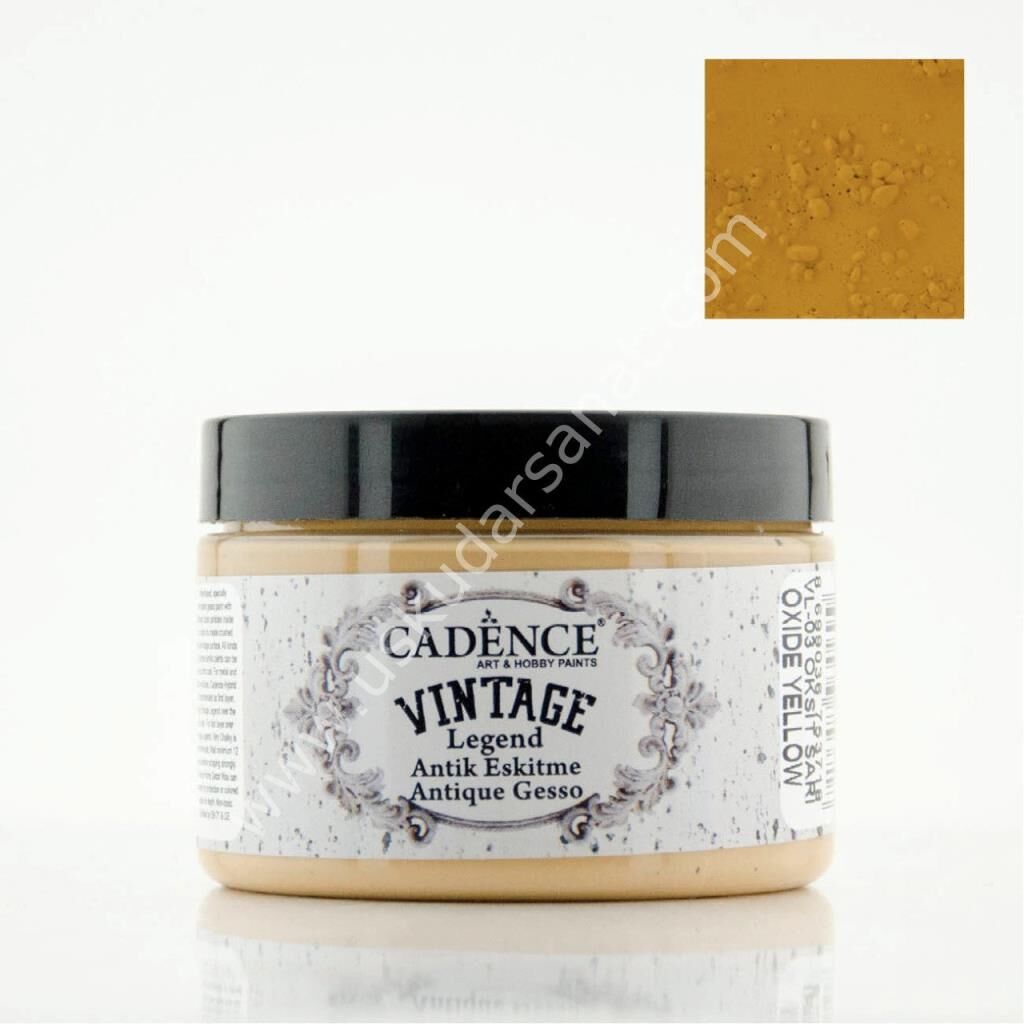 Cadence Vintage Legend Antik Eskitme 150 ml Oksit Sarı VL-03