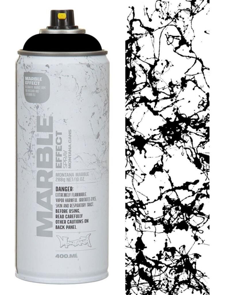 Montana Sprey Mermer Efekti 400ml Black -Siyah