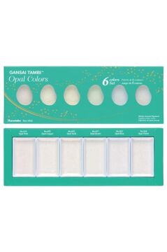 Zig Gansai Tambi Opal Inci Ve Sedef 6 Renk Sulu Boya Seti