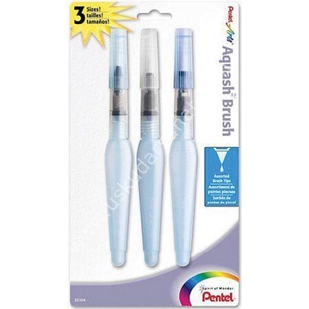 Pentel Aquash Sulu Fırça 3'lü Set