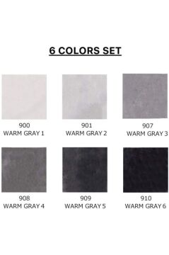 Zig Clean Color Real Brush 6'lı Warm Grey Set