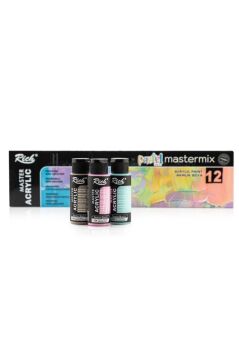 Rich Mastermix Akrilik Boya Pastel Renkler 12x60cc