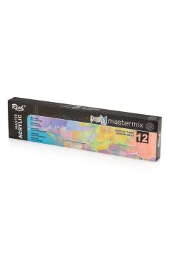 Rich Mastermix Akrilik Boya Pastel Renkler 12x60cc
