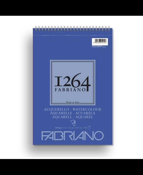 Fabriano 1264 Suluboya Defteri Spiralli 300 gr. 20 Yp. A3
