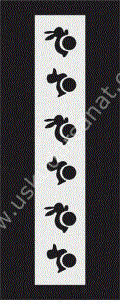 Mood Stencil Şablon 23x9 U059