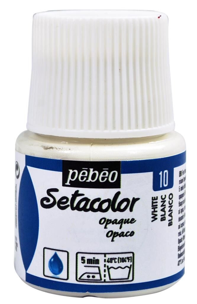 Pebeo Setacolor Opaque Kumaş Boyası 45ml 10 blanc titane Beyaz