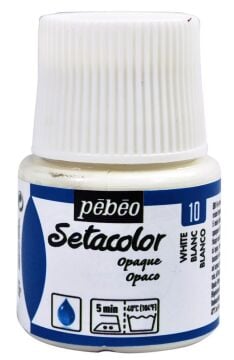 Pebeo Setacolor Opaque Kumaş Boyası 45ml 10 blanc titane Beyaz