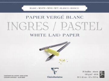 Clairefontaine İngres Pastel Blok 30x40 25 yap. 130gr - 96483C