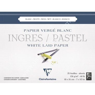 Clairefontaine İngres Pastel Blok 18x24 25 yaprak. 130gr - 96481C