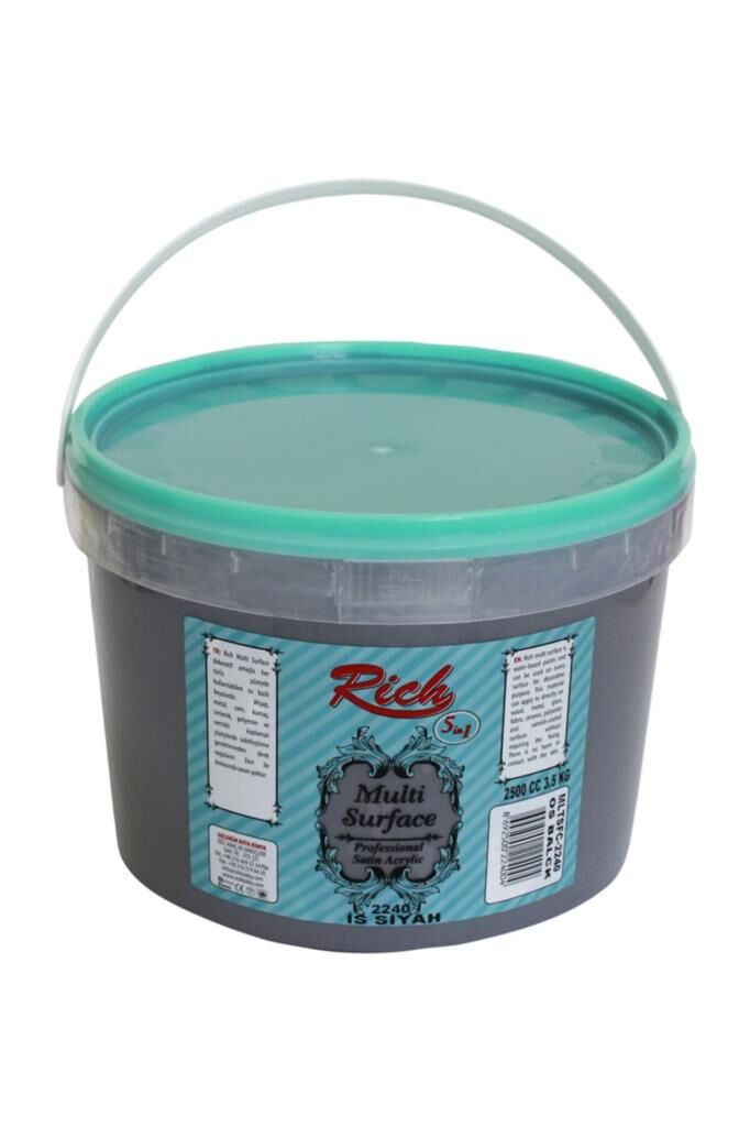Rich Multi Surface Her Yüzey Için Akrilik Boya 2500cc 2240 Is Siyah