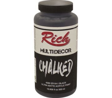Rich Multi Decor Chalked Akrilik Boya 500ml. 4580 SİYAH