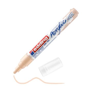 Edding 5100 Orta Uçlu Akrilik Markör - Bej - 2-3 Mm’Lik Yuvarlak Uç