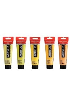 Amsterdam Akrilik Boya 120ml 5'li Set Sarı Güneş Tonu Renkleri