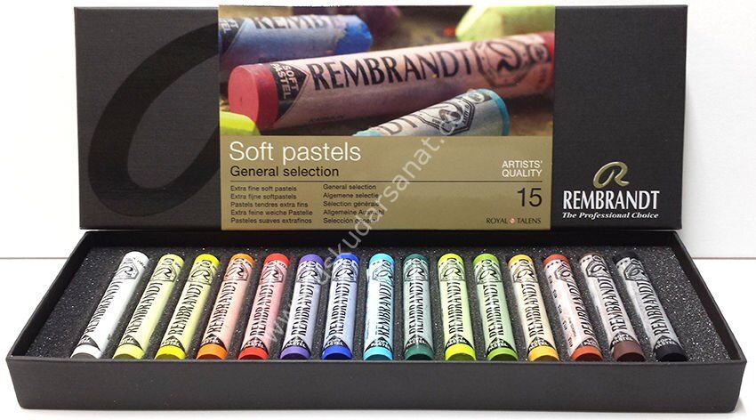 Talens Rembrandt Soft Pastel 15 Tam Boy Temel Renkler
